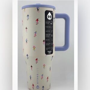 HydroJug Stainless Steel Mug with Skiiers (Anthropologie)